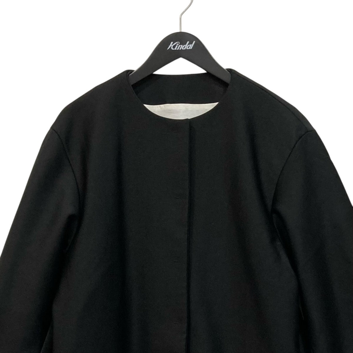 MOSCHINO ノーカラーコート 古着・中古-2枚目のアイテム画像
