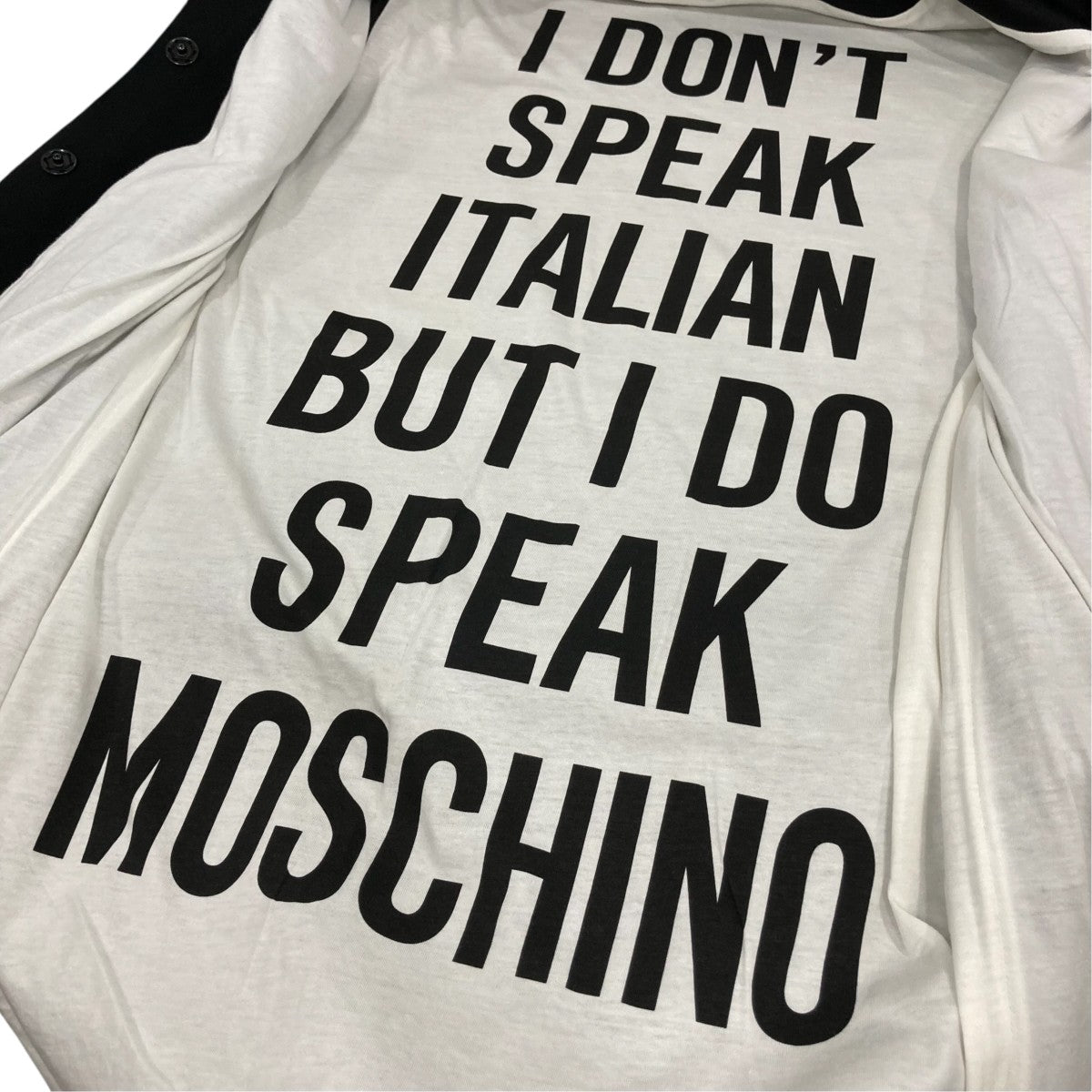 MOSCHINO ノーカラーコート 古着・中古-6枚目のアイテム画像