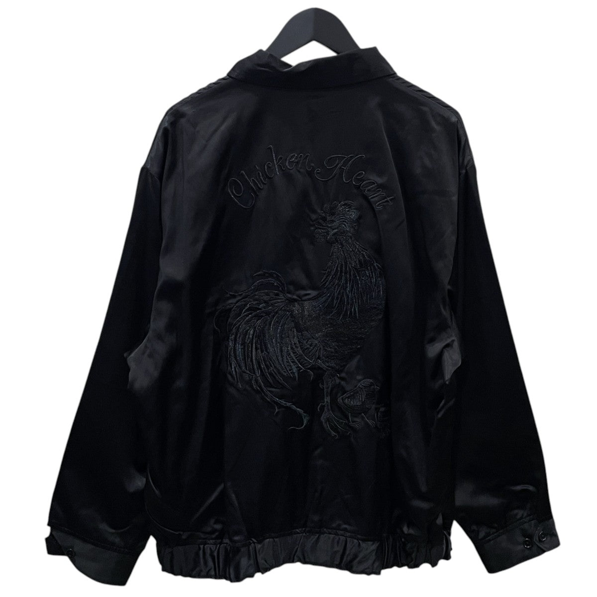 BRU NA BOINNE リバーシブルジップアップサテンジャケット CHICKEN HEART JUMPER チキンハートジャンパー 5548 古着・中古-2枚目のアイテム画像