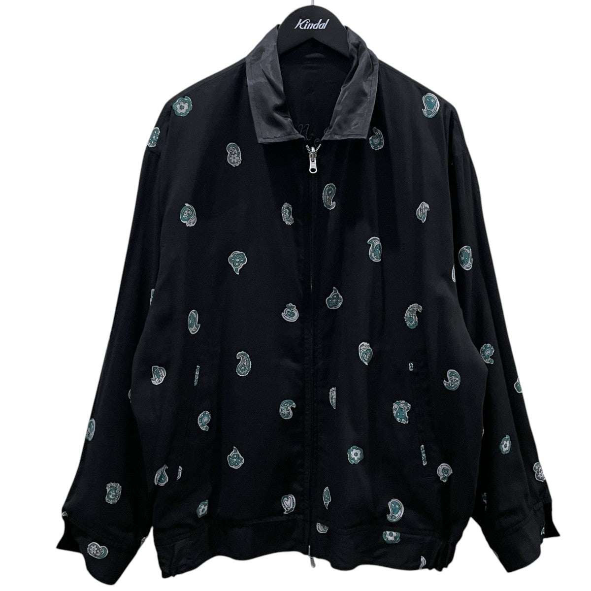 BRU NA BOINNE リバーシブルジップアップサテンジャケット CHICKEN HEART JUMPER チキンハートジャンパー 5548 古着・中古-3枚目のアイテム画像