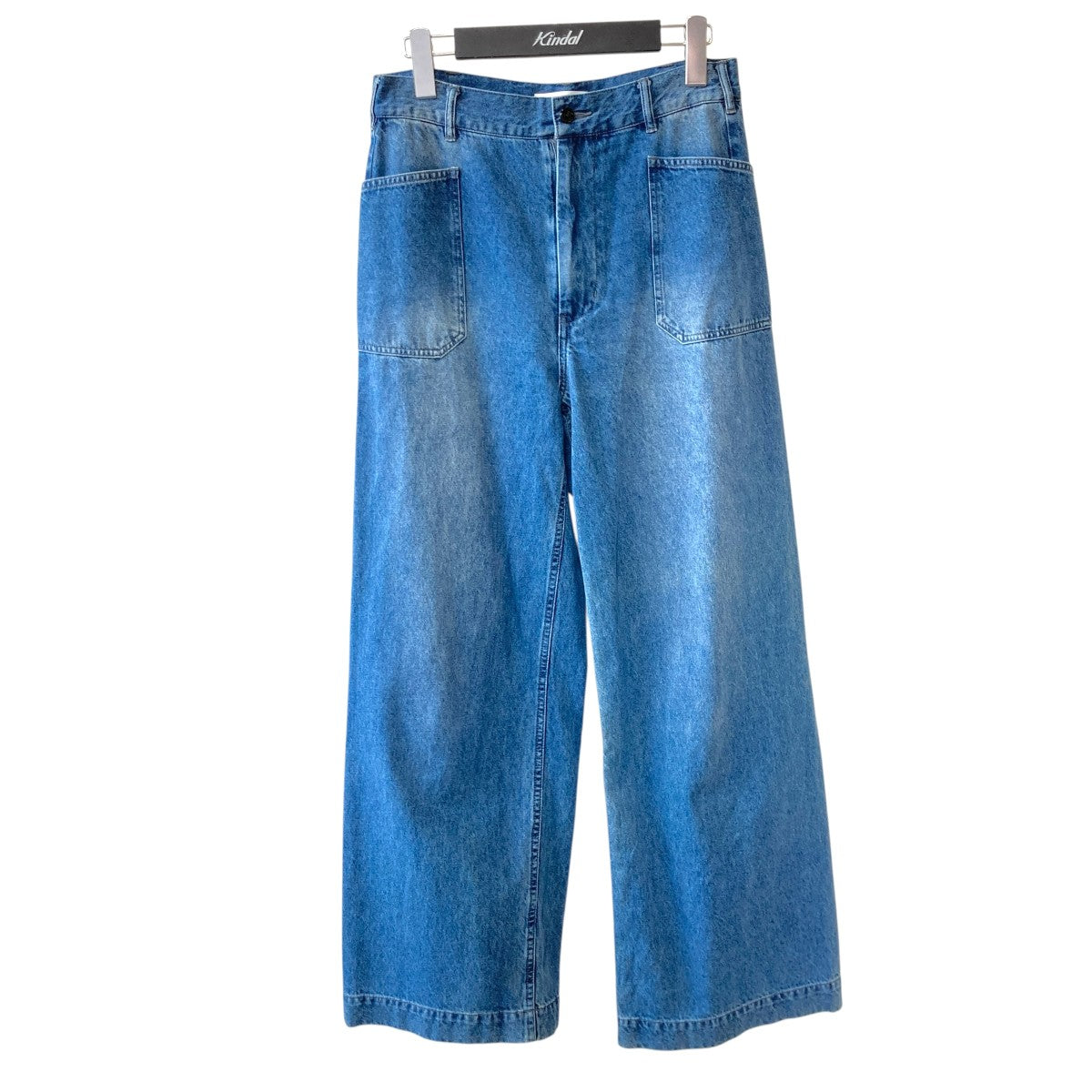 CLOTH ACROSS 別注 BACK BELTデニムパンツ 古着・中古-1枚目のアイテム画像