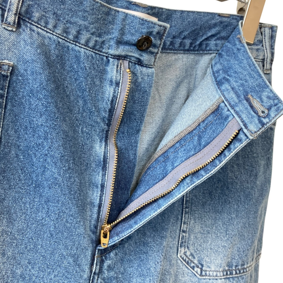 CLOTH ACROSS 別注 BACK BELTデニムパンツ 古着・中古-3枚目のアイテム画像