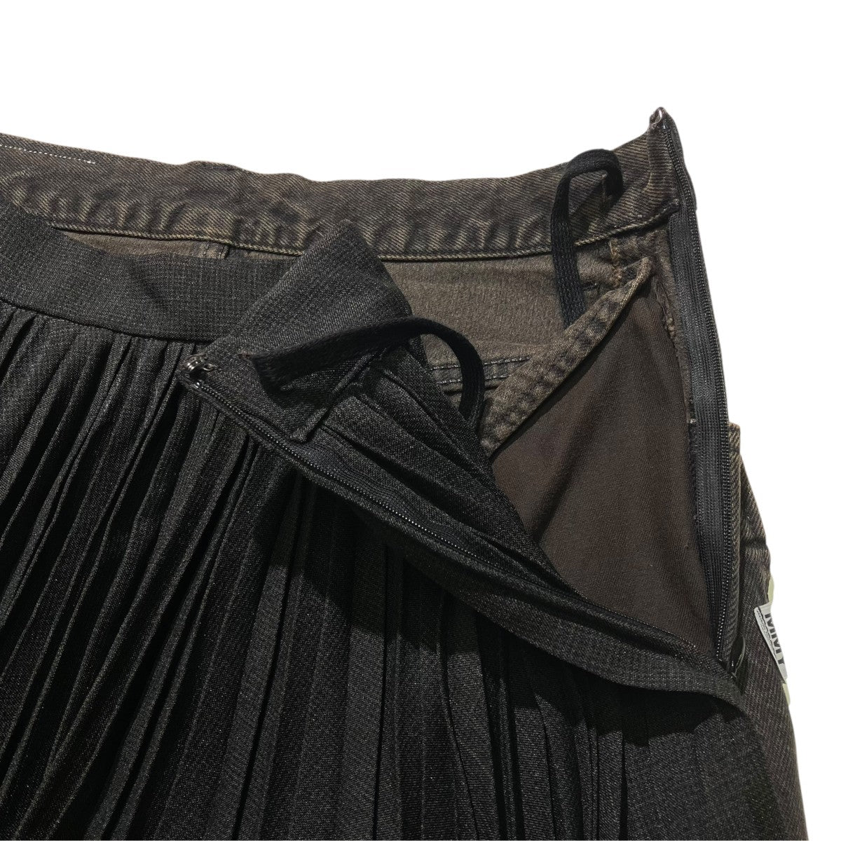 Combined Pleats Denim SkirtスカートB17SK131-0