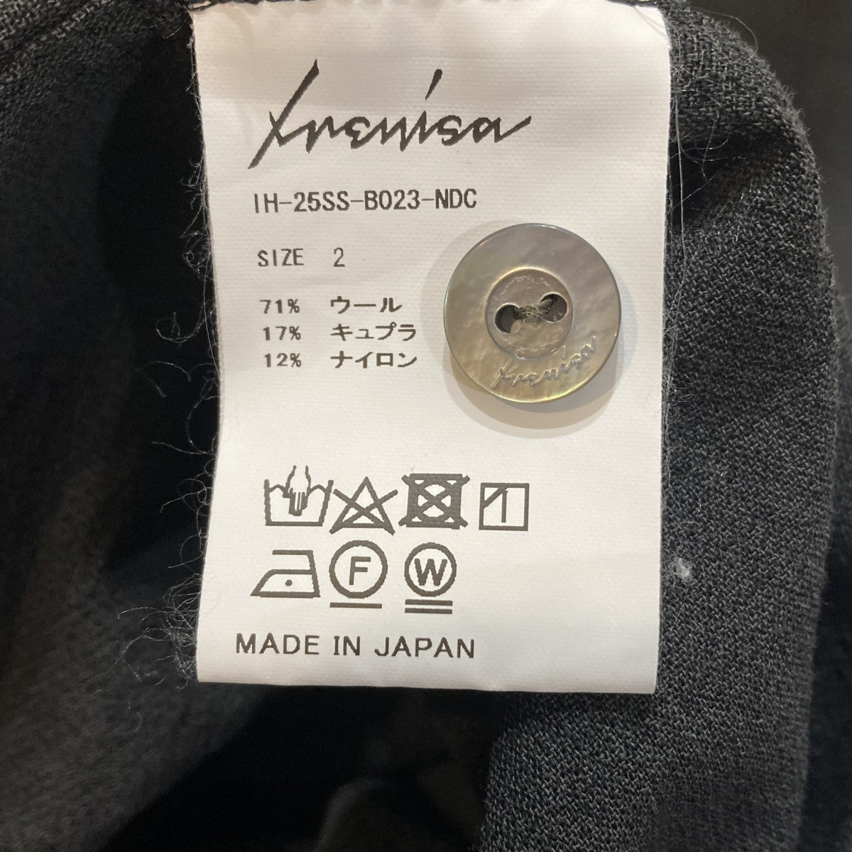 MIDDLE LENGTH SHIRT 長袖シャツ IH-25SS-B023-NDC