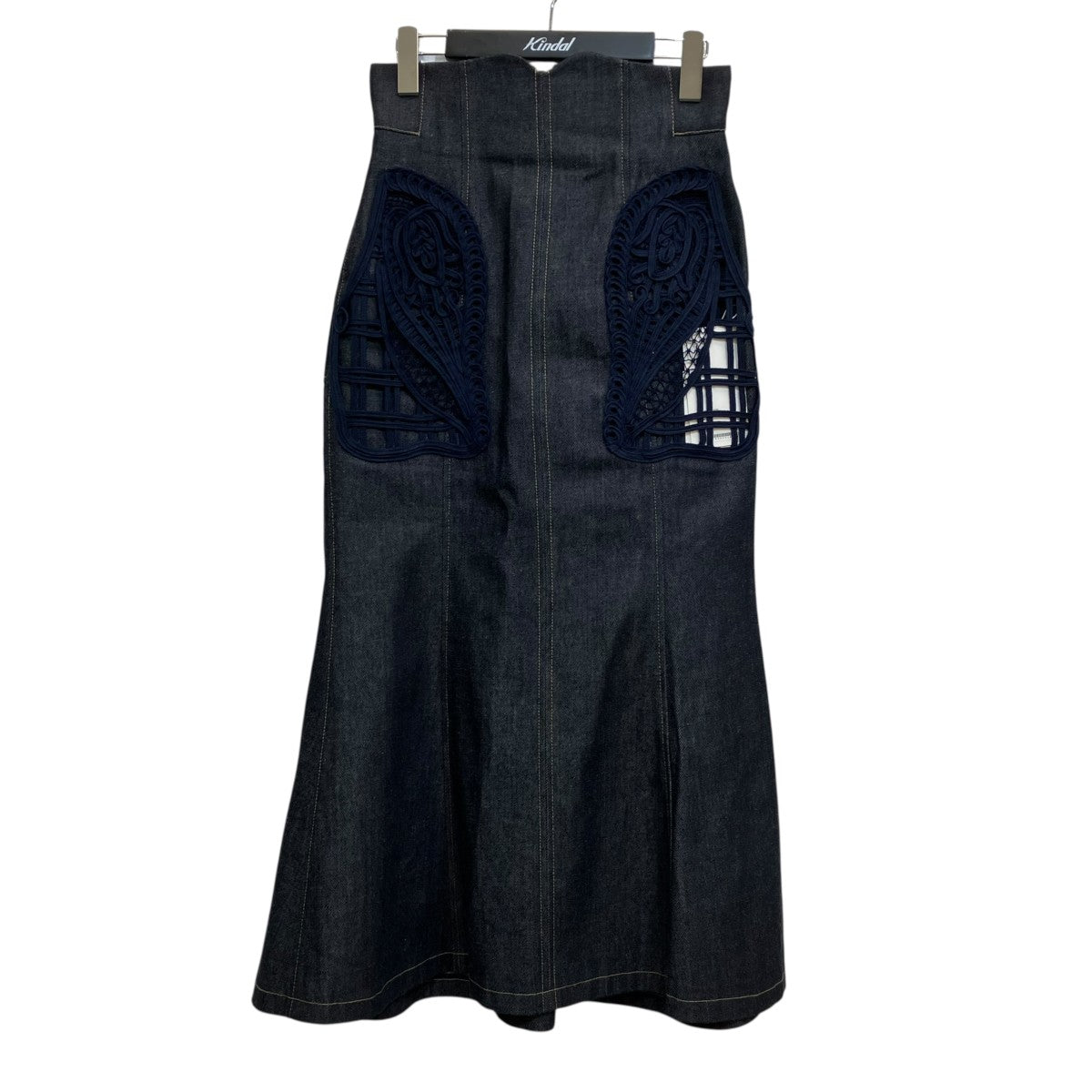 コード刺繍デニムスカートMM24FW-SK092