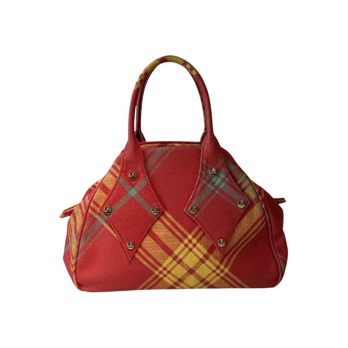 Vivienne Westwood チェックハンドバッグ 古着・中古-3枚目のアイテム画像