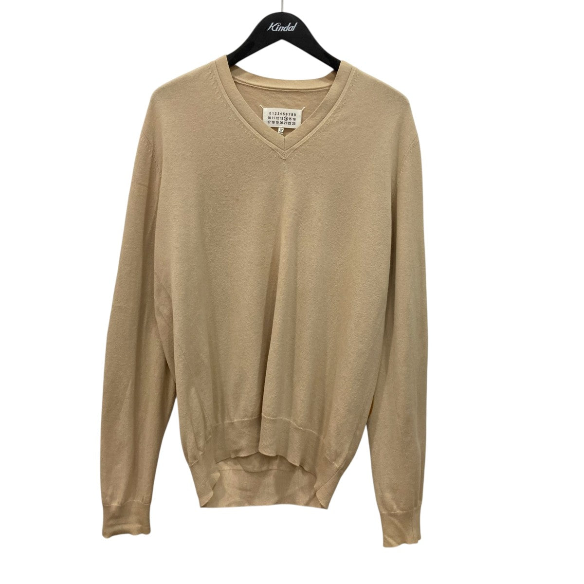 Maison Margiela エルボーパッチVネックニットS50HA0549 古着・中古-1枚目のアイテム画像