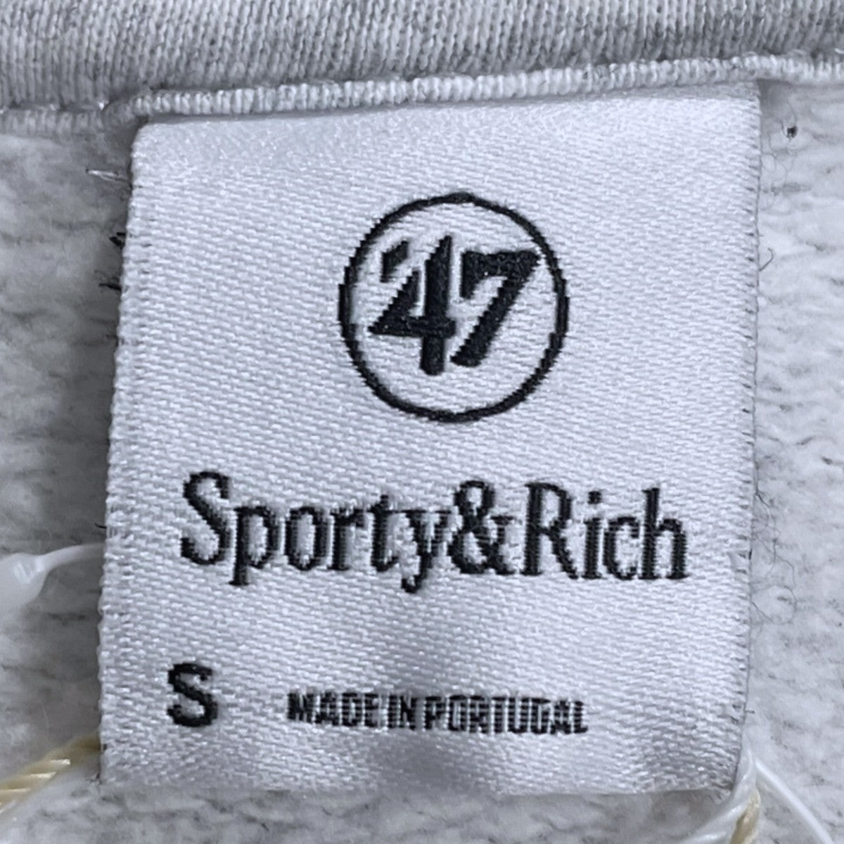Sporty ＆ Rich×’47×New York Yankees 26SS 裏起毛スウェットトレーナー Heritage Yankees Serif Crewneck ヘリテージヤンキースセリフクルーネック 26070380002110 古着・中古-6枚目のアイテム画像