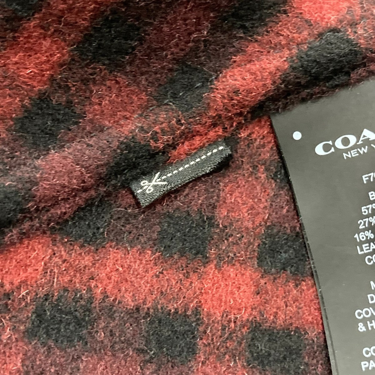 COACH ポンチョダッフルコートF76277 古着・中古-6枚目のアイテム画像