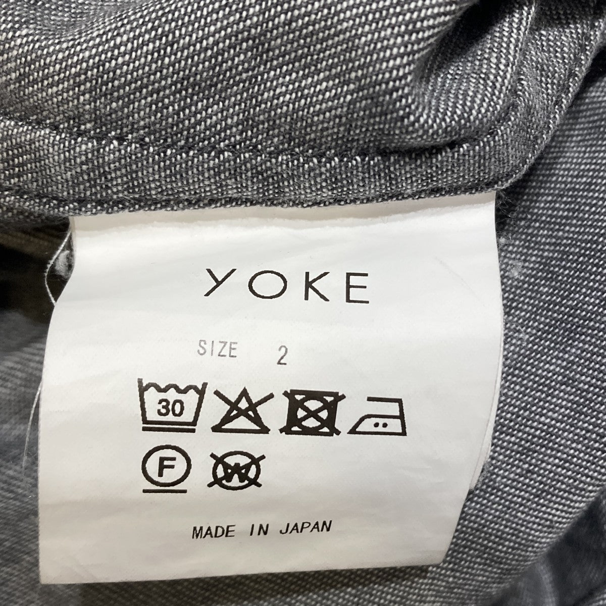 YOKE 26SSVintage Washed Denim Shirt長袖シャツYK26SS01191SH 古着・中古-7枚目のアイテム画像