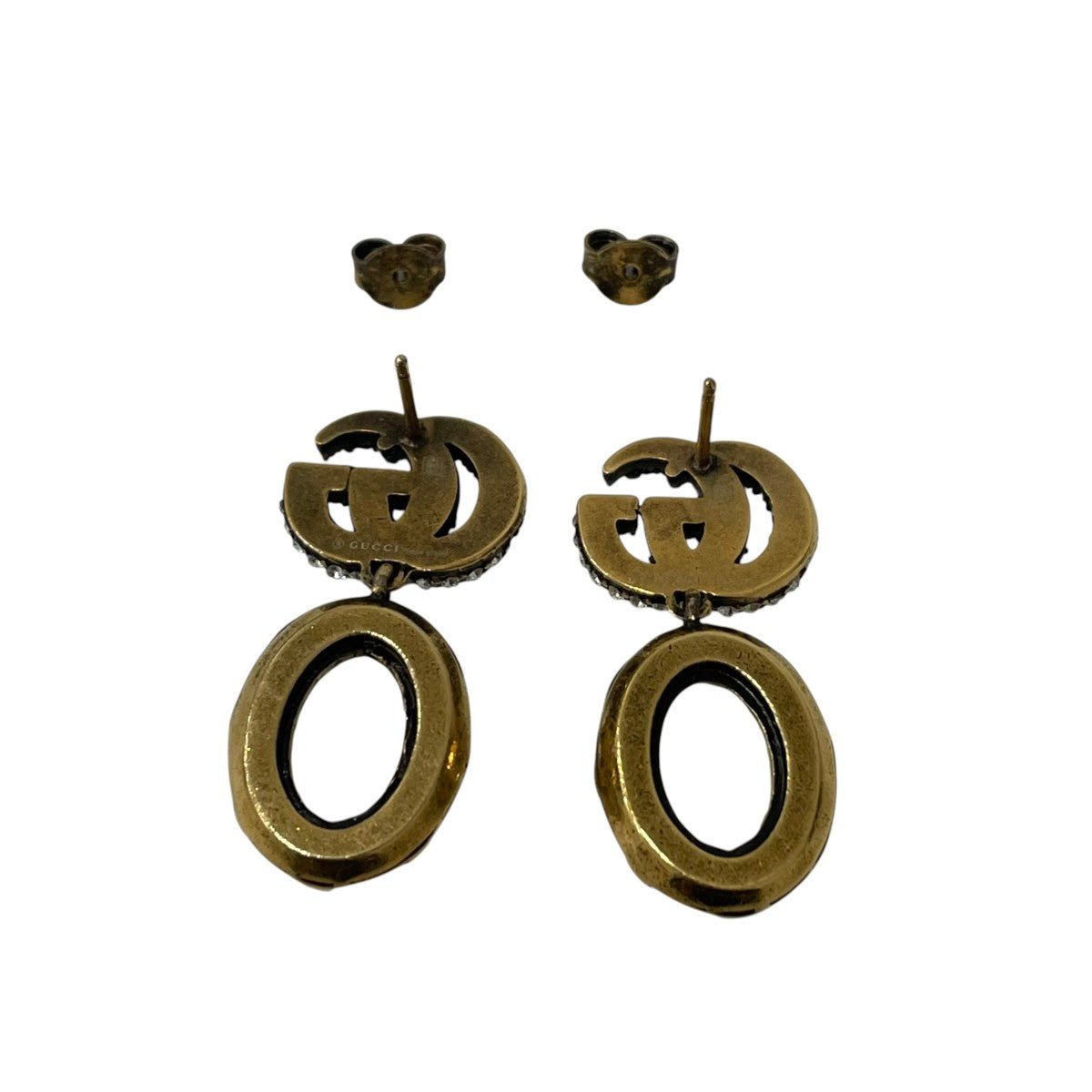 GUCCI(グッチ) ダブルG クリスタルピアス629659 629659 ゴールド