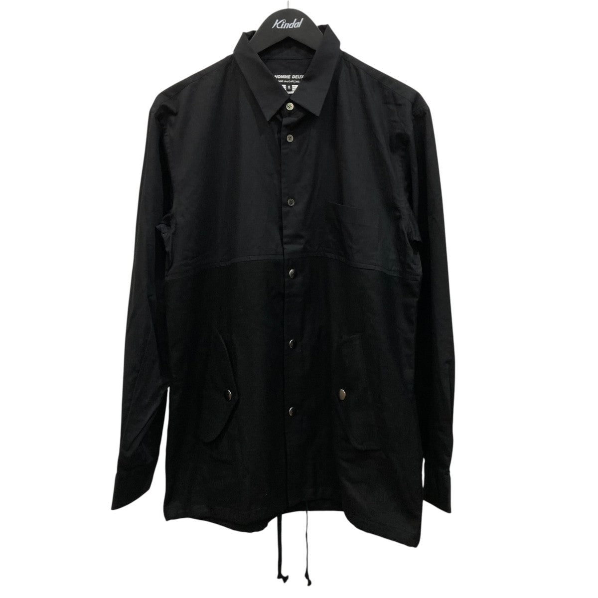 Cotton Dobby Weave and Wool Nylon Fabric切替シャツDP-B025