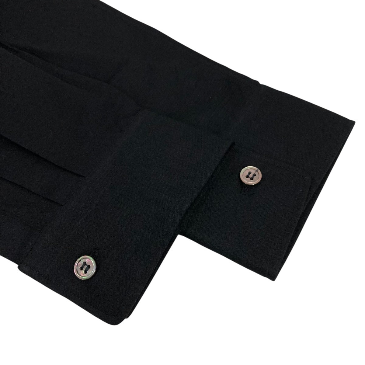 Cotton Dobby Weave and Wool Nylon Fabric切替シャツDP-B025