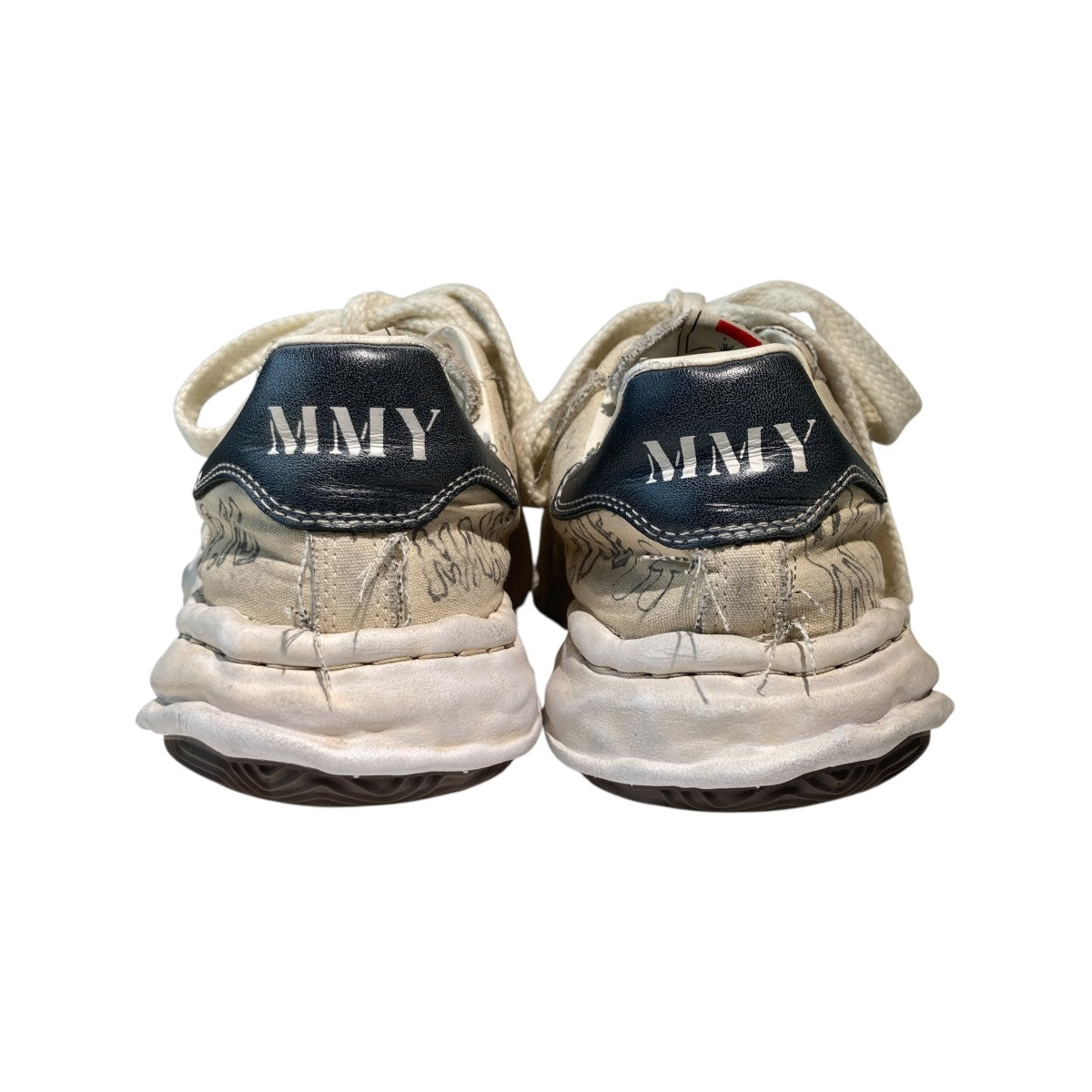 MIHARA YASUHIRO BLAKEY graffiti printed LowスニーカーA16FW730 古着・中古-4枚目のアイテム画像