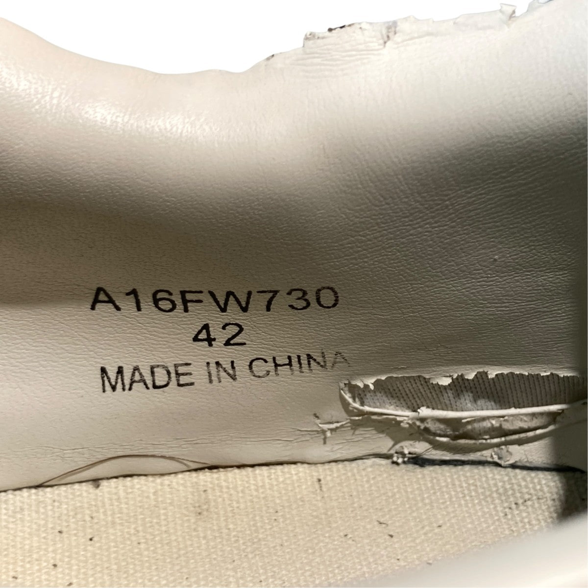 MIHARA YASUHIRO BLAKEY graffiti printed LowスニーカーA16FW730 古着・中古-6枚目のアイテム画像