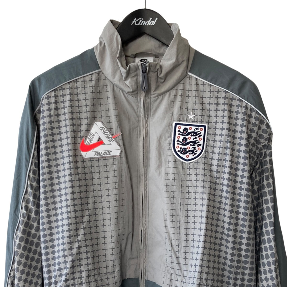 PALACE×NIKE X2 World Cup Tracksuit Jacket England Greyナイロン