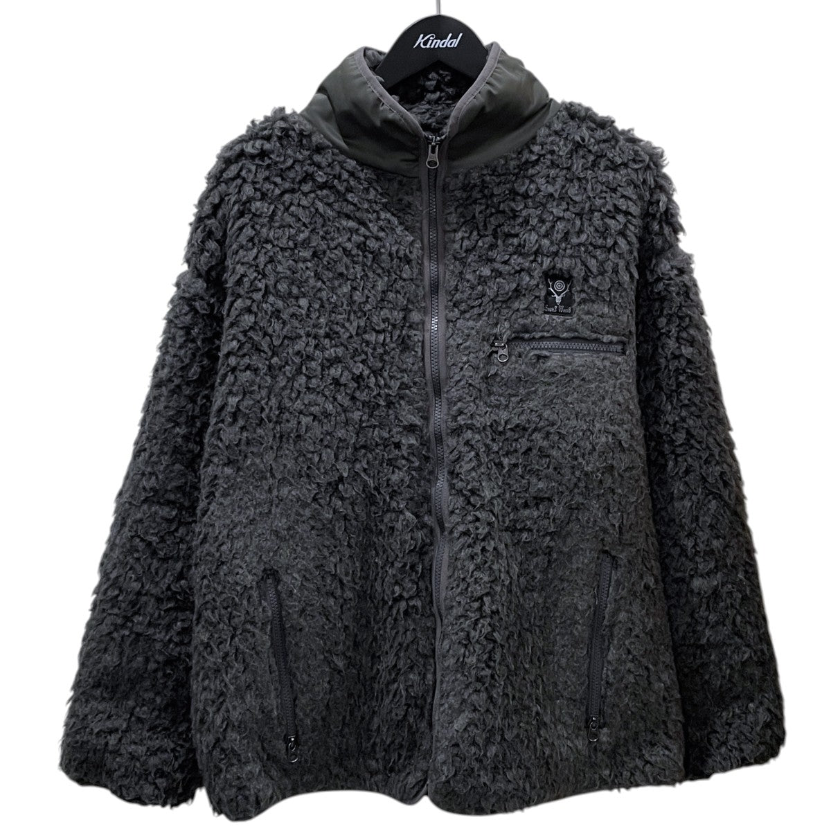 ジップアップボアジャケット Piping Jacket - Faux Boa パイピングジャケット - フォアボア HM828