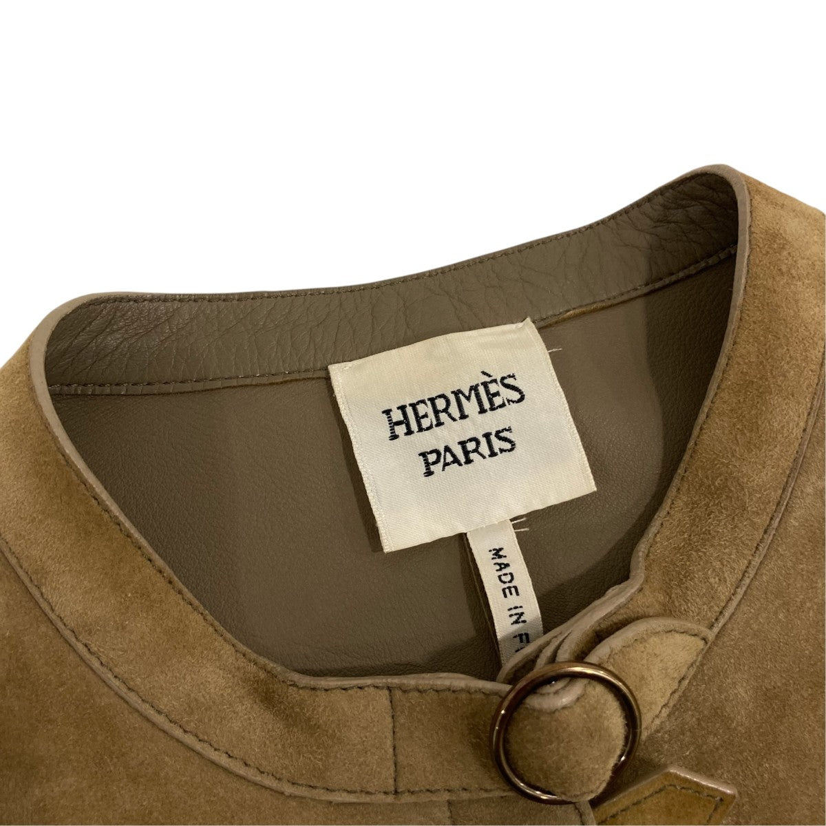 HERMES(エルメス) レザージャケット56-7005 56-7005 ベージュ サイズ