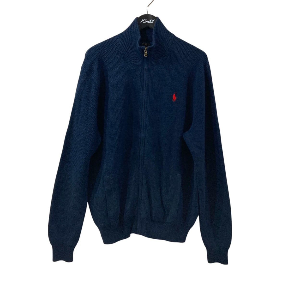 POLO RALPH LAUREN ポニー刺繍ニットジャケット 古着・中古-1枚目のアイテム画像