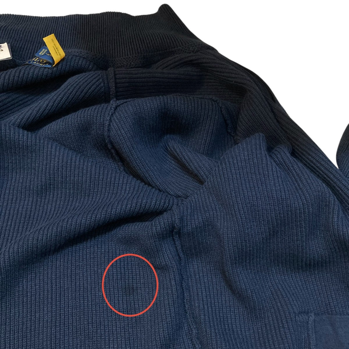POLO RALPH LAUREN ポニー刺繍ニットジャケット 古着・中古-7枚目のアイテム画像