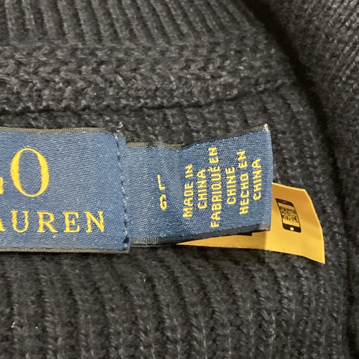 POLO RALPH LAUREN ポニー刺繍ニットジャケット 古着・中古-8枚目のアイテム画像
