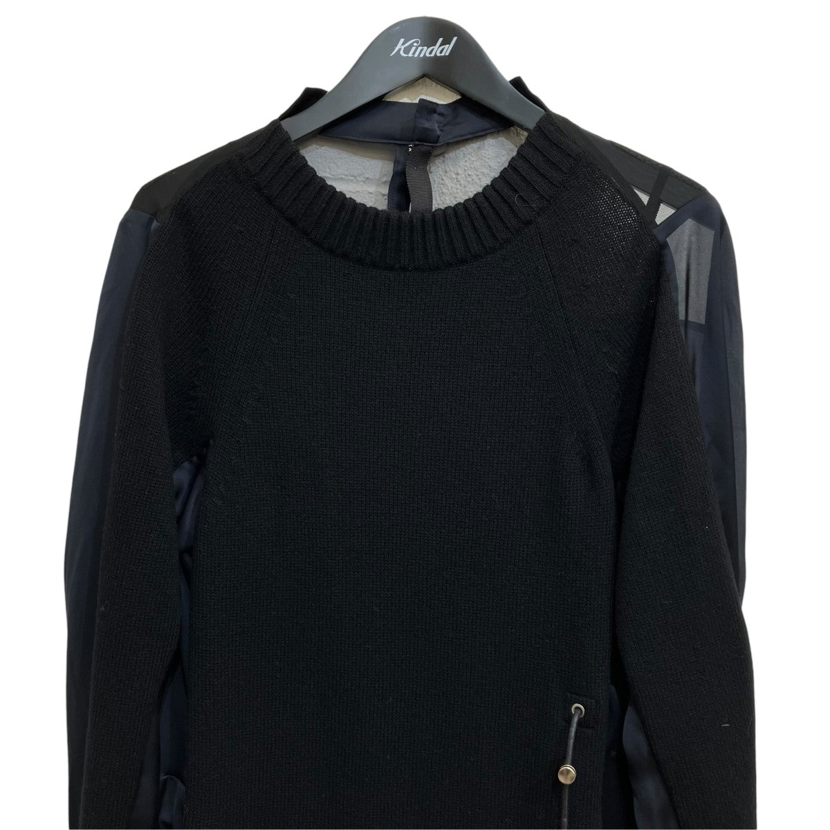 sacai(サカイ) ニットワンピース21-05668 21-05668 ブラック サイズ 3