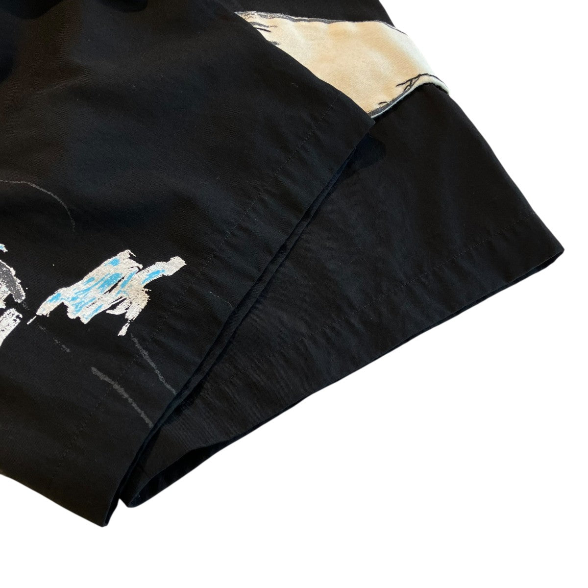 Yohji Yamamoto pour homme × 朝倉優佳 ORIGINAL ART MOTIF HAND PATCHトラックパンツHG-P70-815 古着・中古-5枚目のアイテム画像