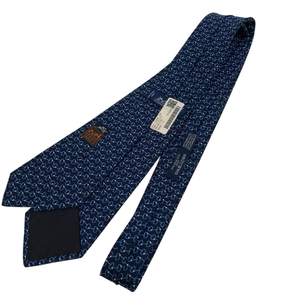 HERMES SOIE LOURDE 7CMネクタイ339381T 古着・中古-2枚目のアイテム画像