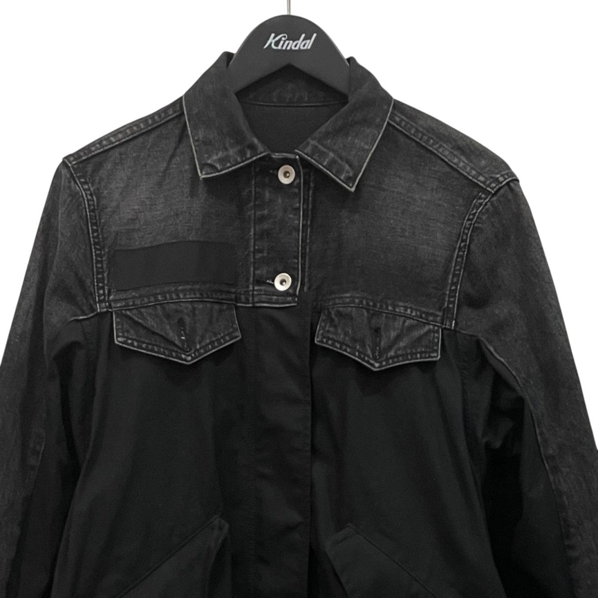 sacai Denim×Mods CoatシャツワンピースSCW-056 古着・中古-2枚目のアイテム画像