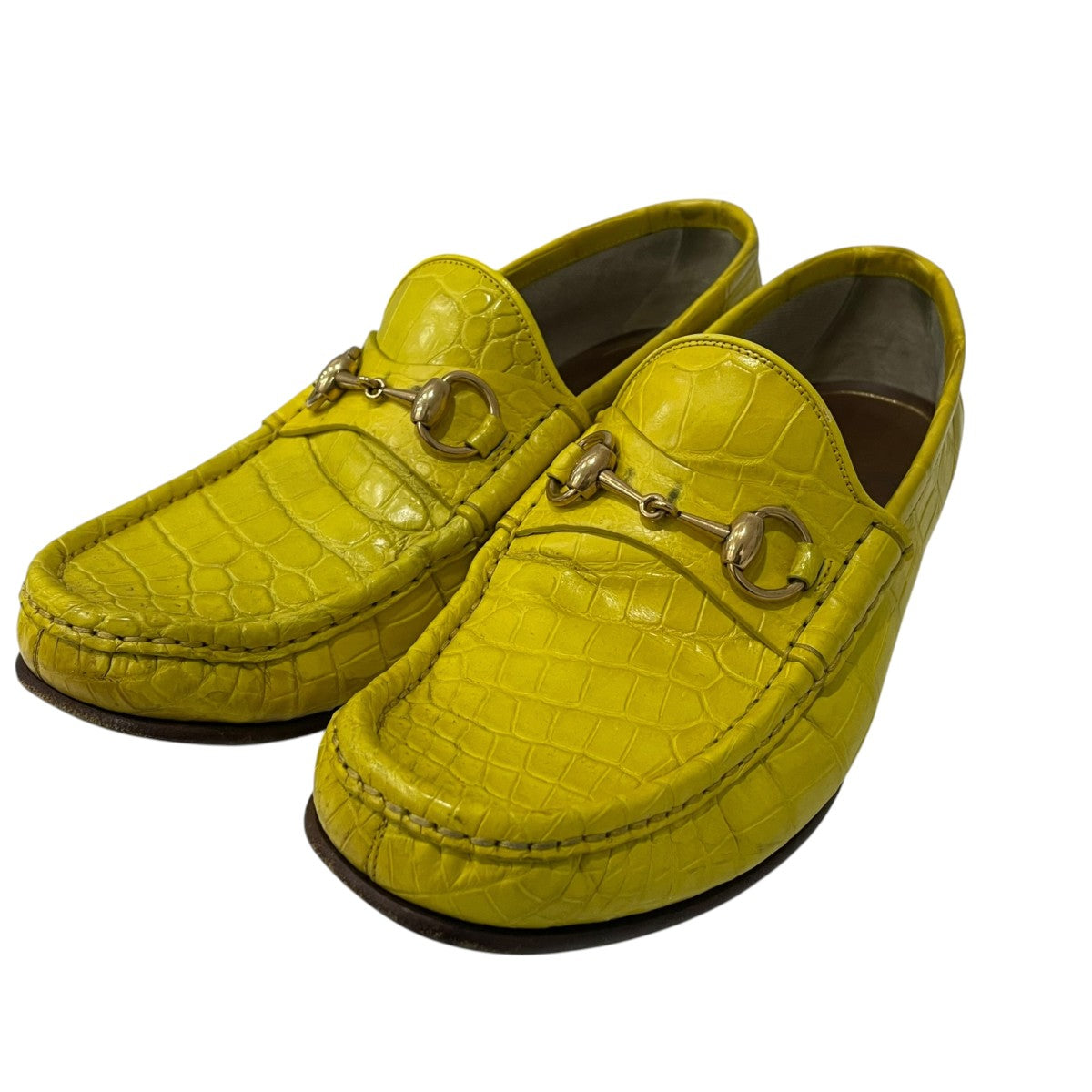 GUCCI ホースビット クロコローファー 古着・中古-1枚目のアイテム画像