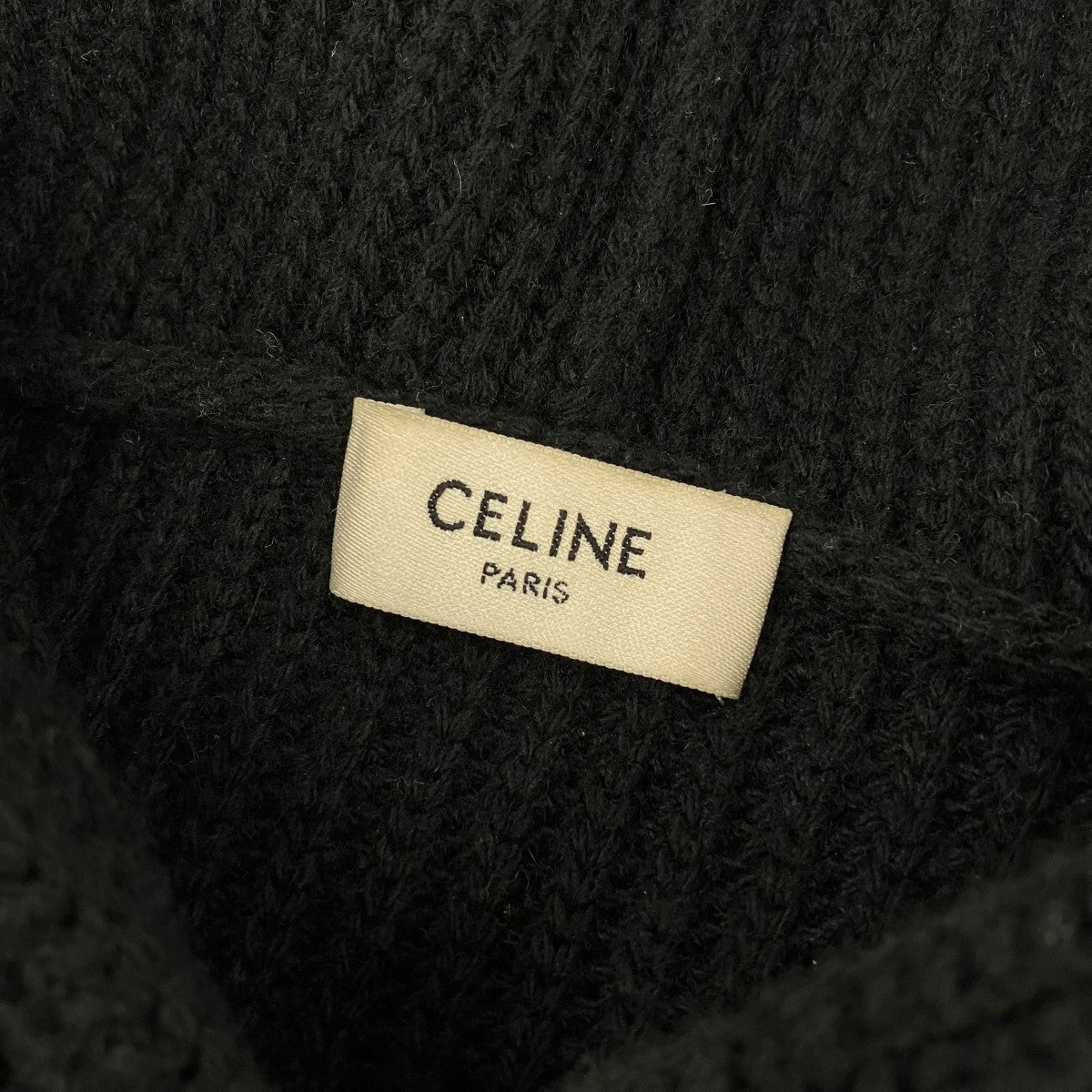 CELINE HOODED SWEATER IN RIBBED WOOLニットパーカー2A85W423P 古着・中古-7枚目のアイテム画像