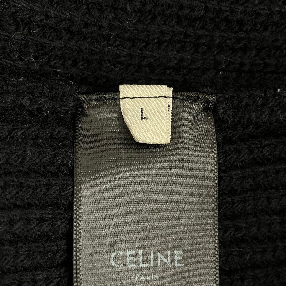 CELINE HOODED SWEATER IN RIBBED WOOLニットパーカー2A85W423P 古着・中古-8枚目のアイテム画像