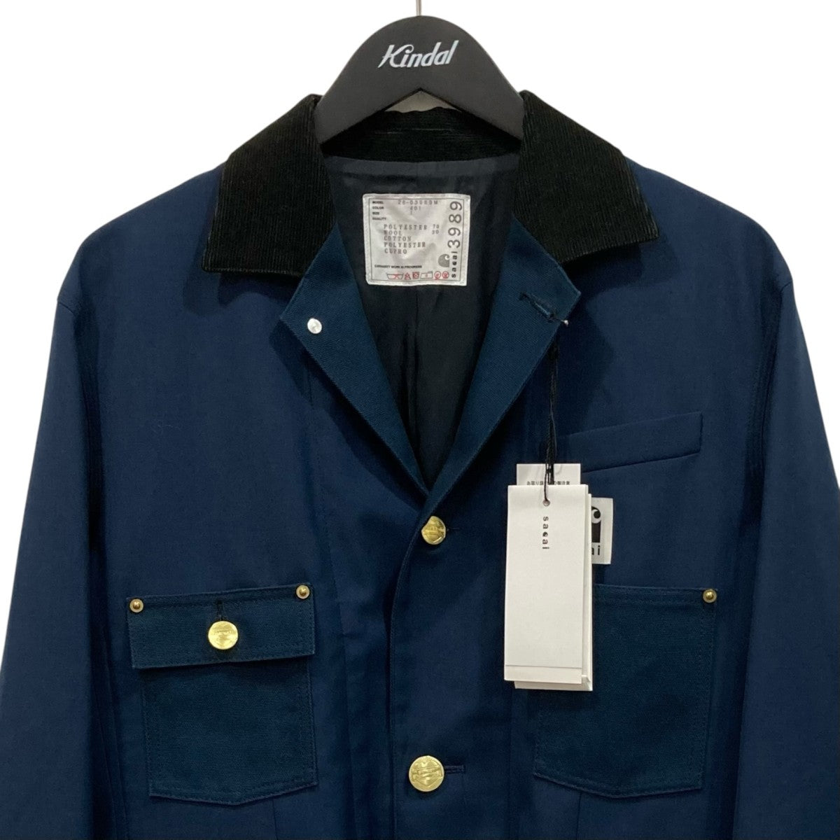 sacai×CarHartt 26SSCarhartt WIP Suiting x Jacket オンライン限定色スーツ ダック ジャケット26-03989M 古着・中古-2枚目のアイテム画像