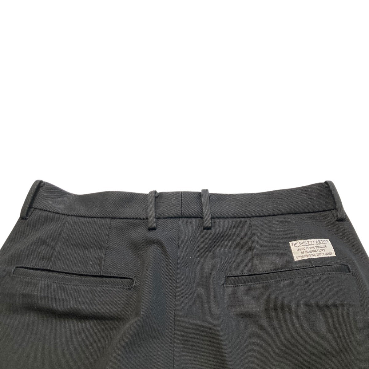 WACKO MARIA DOUBLE PLEATED CHINO TROUSERSスラックス25FW-WMP-PT02 古着・中古-4枚目のアイテム画像