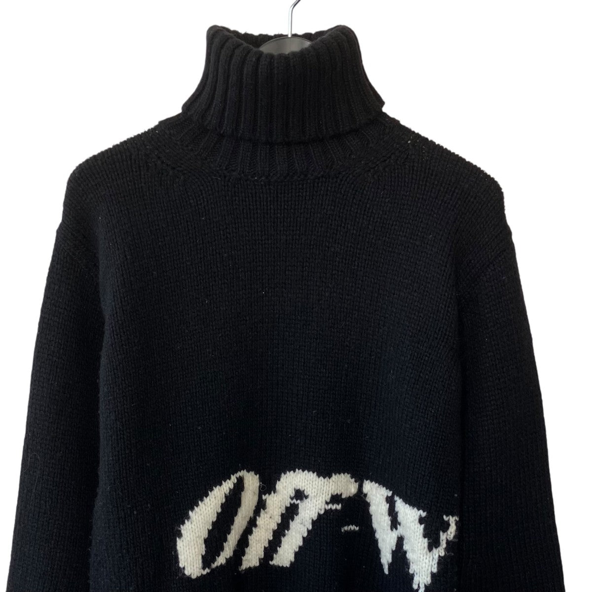OFFWHITE タートルネックニットOWHF019F21KNI001 古着・中古-2枚目のアイテム画像