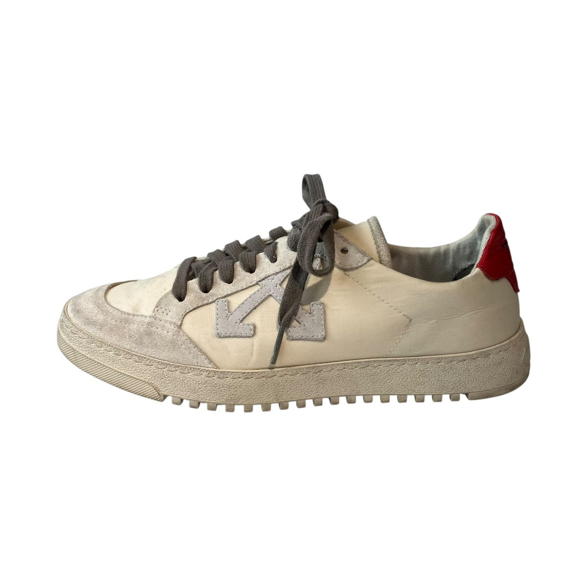 OFFWHITE ヴィンテージ加工スニーカー 古着・中古-2枚目のアイテム画像