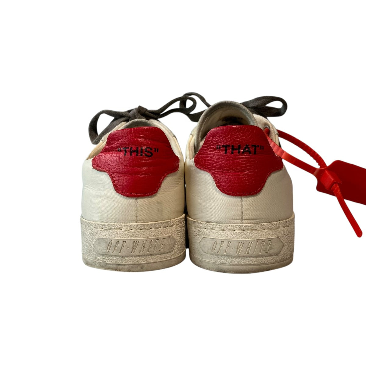 OFFWHITE ヴィンテージ加工スニーカー 古着・中古-4枚目のアイテム画像