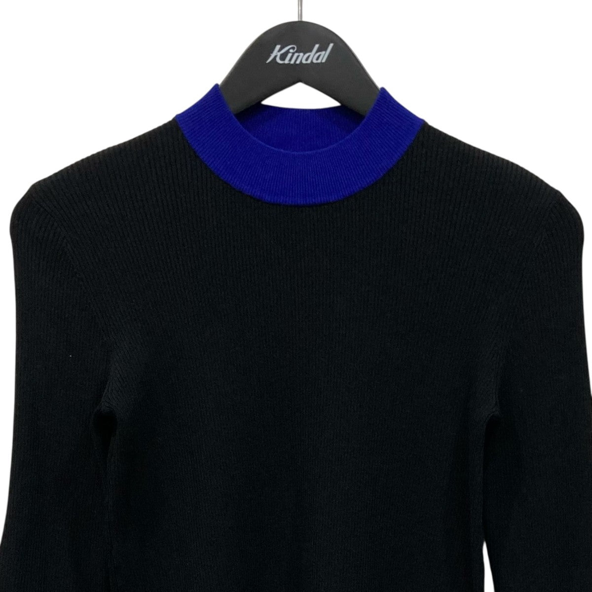 OMMO COLLAR BLOCK KNIT TOPタートルニット882340500101 古着・中古-2枚目のアイテム画像