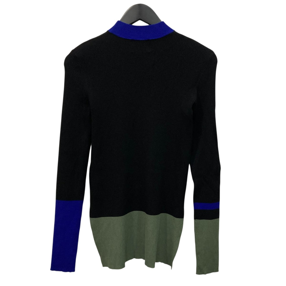 OMMO COLLAR BLOCK KNIT TOPタートルニット882340500101 古着・中古-3枚目のアイテム画像