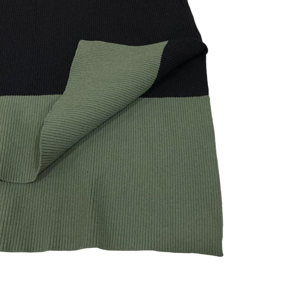 OMMO COLLAR BLOCK KNIT TOPタートルニット882340500101 古着・中古-5枚目のアイテム画像