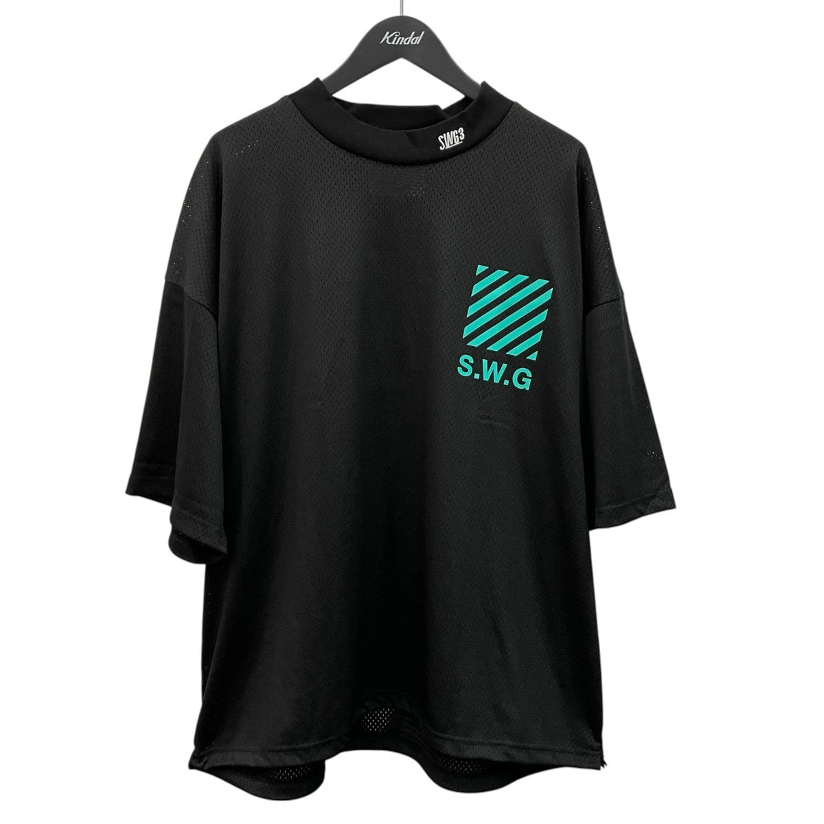 THE SWINGGGR THANKS MESH MOCK TEE半袖カットソー0126-SWG-CT002 古着・中古-1枚目のアイテム画像