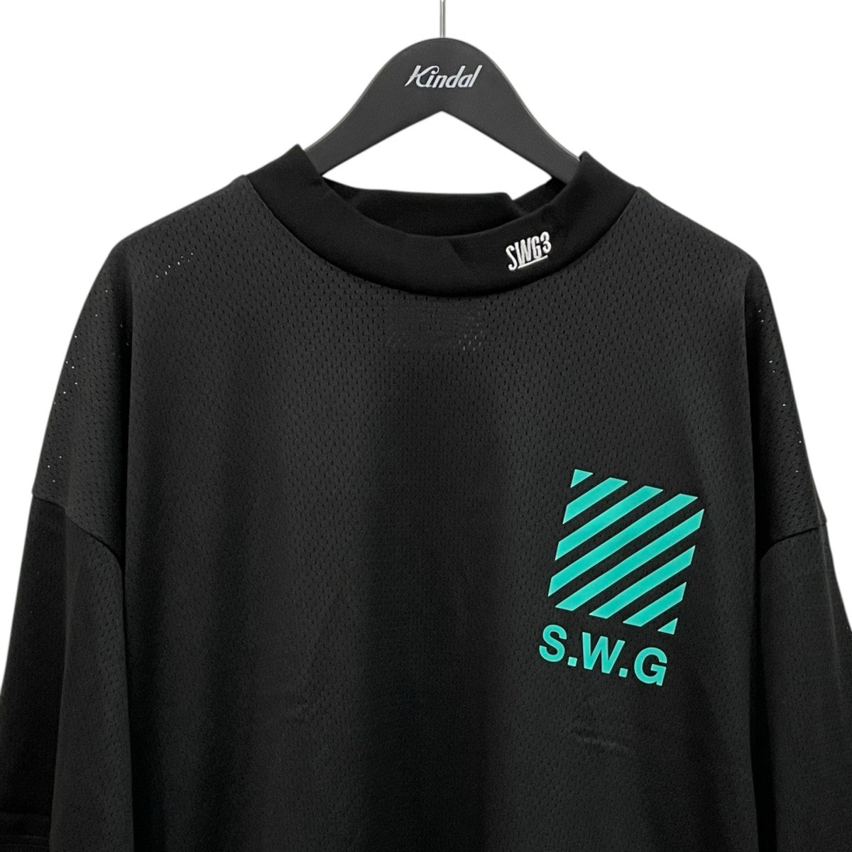 THE SWINGGGR THANKS MESH MOCK TEE半袖カットソー0126-SWG-CT002 古着・中古-2枚目のアイテム画像