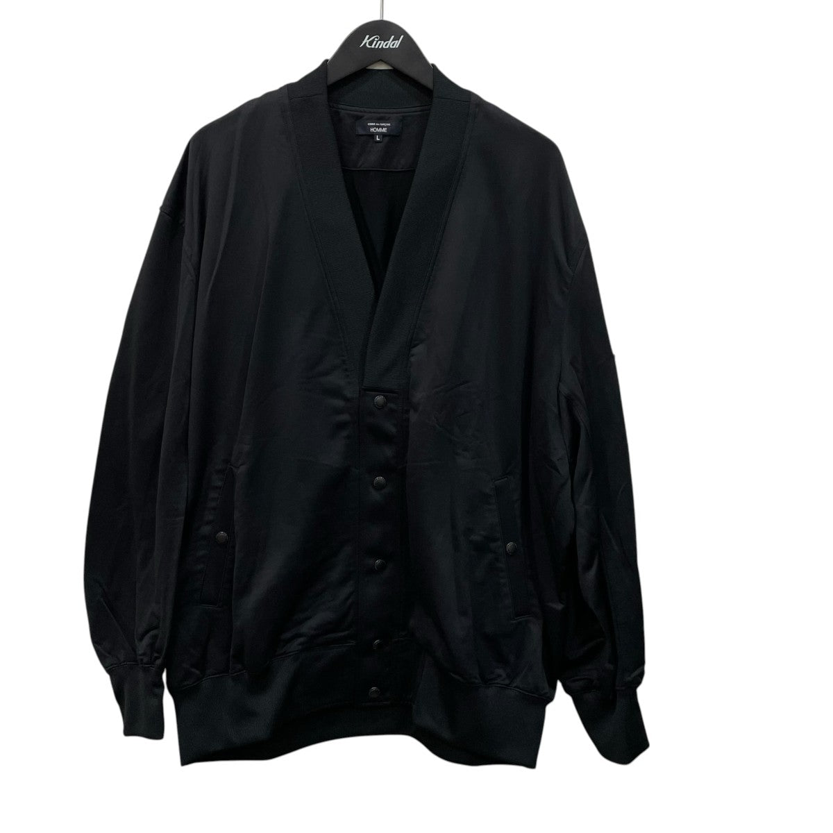 COMME des GARCONS HOMME 26SS綿ナイロン裏毛カーディガンHQ-T007 古着・中古-1枚目のアイテム画像