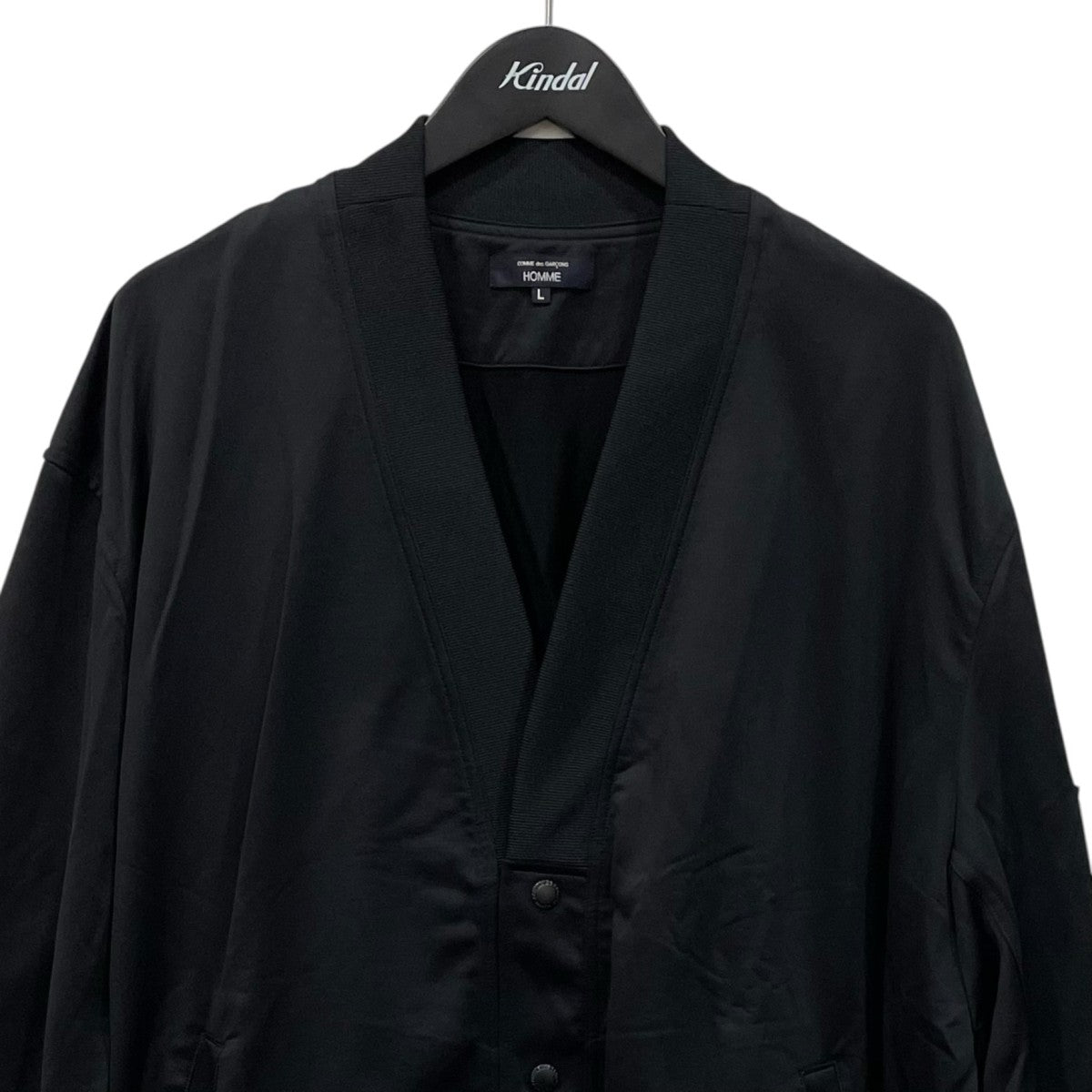 COMME des GARCONS HOMME 26SS綿ナイロン裏毛カーディガンHQ-T007 古着・中古-2枚目のアイテム画像
