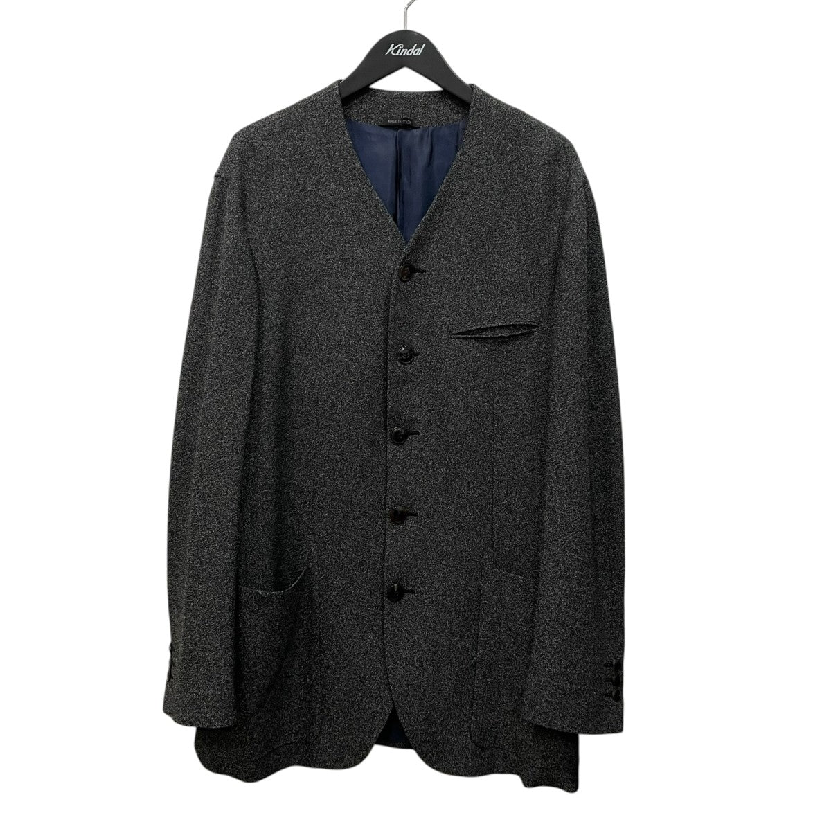 GIORGIO ARMANI ノーカラーウールジャケットGM000632 古着・中古-1枚目のアイテム画像