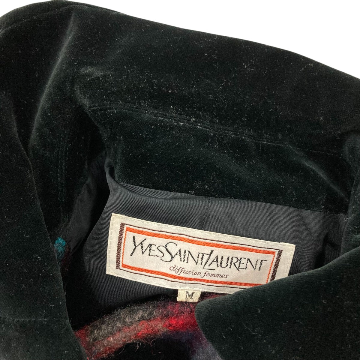 Yves Saint Laurent 80〜90sウールコート 古着・中古-6枚目のアイテム画像