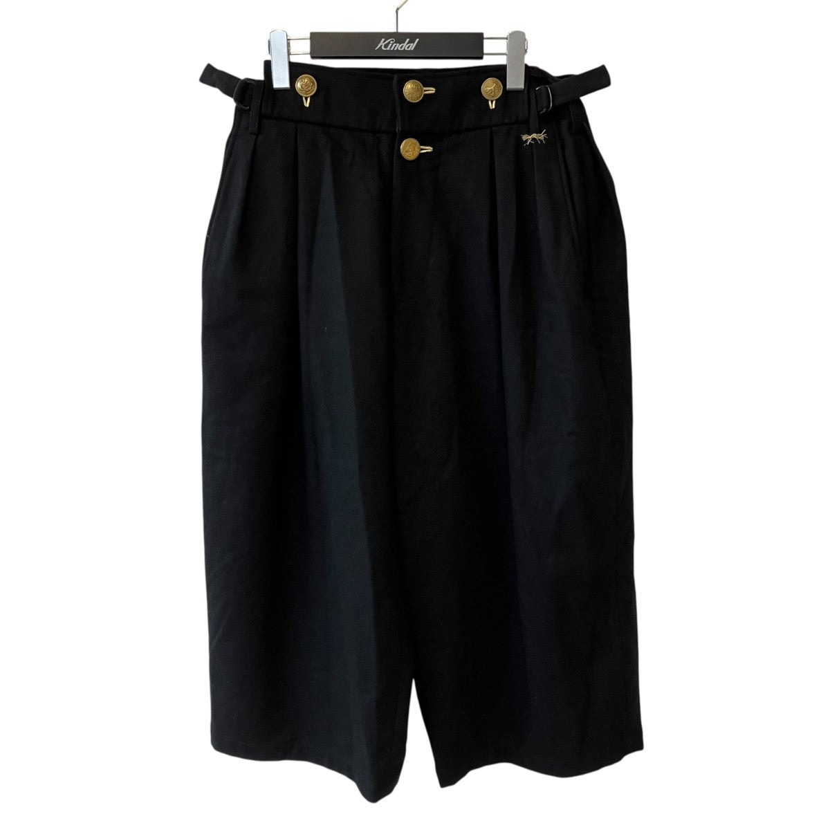 Yohji Yamamoto pour homme G-太タックパンツ金釦クロップドパンツHC-P50-104 古着・中古-1枚目のアイテム画像