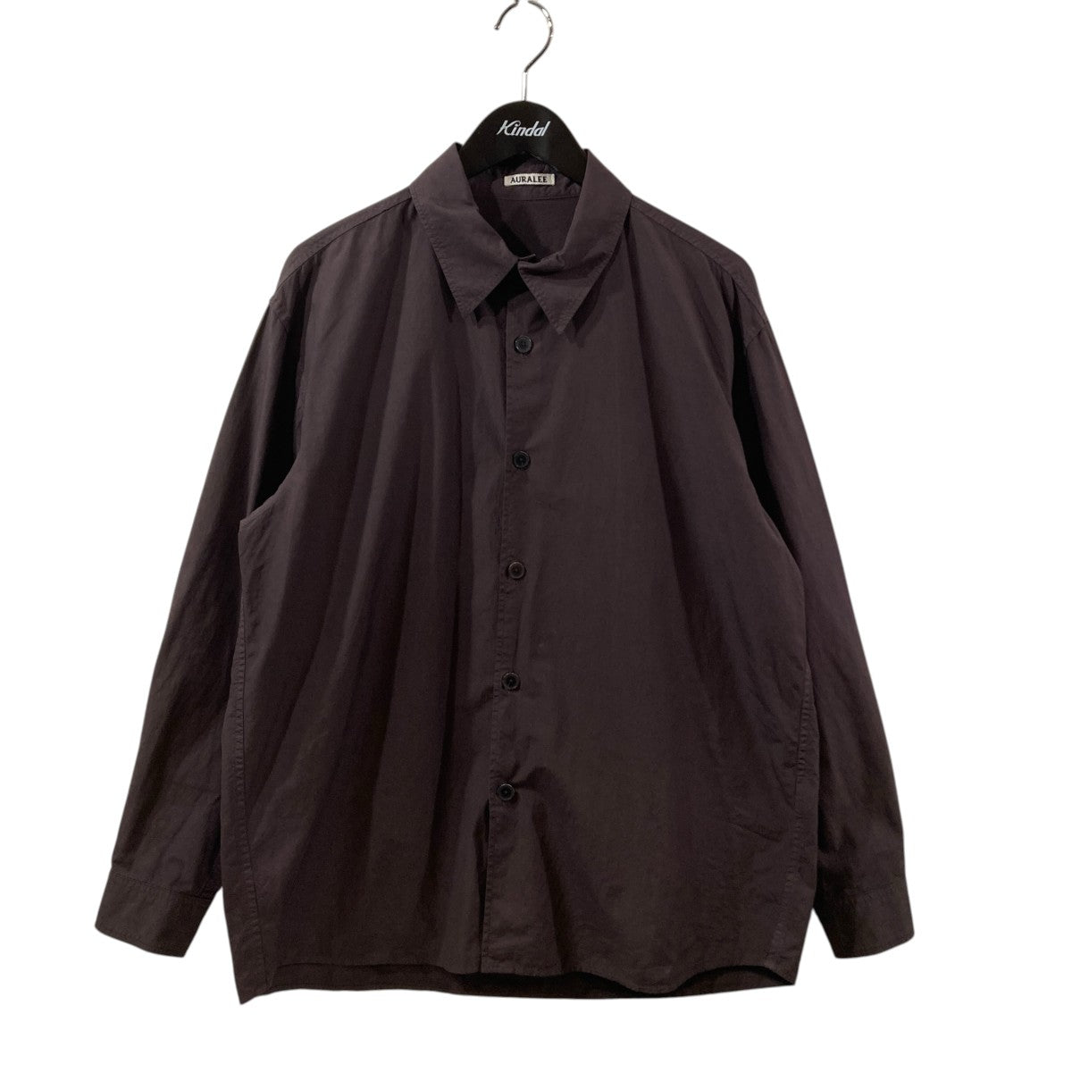 AURALEE 26SSGARMENT-DYED FINX SHUTTLE WEATHER SHIRT長袖シャツA26SS01SW 古着・中古-1枚目のアイテム画像