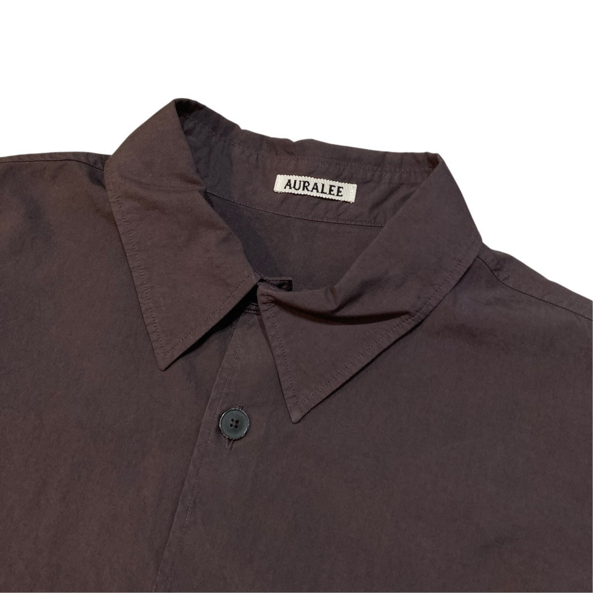 AURALEE 26SSGARMENT-DYED FINX SHUTTLE WEATHER SHIRT長袖シャツA26SS01SW 古着・中古-3枚目のアイテム画像