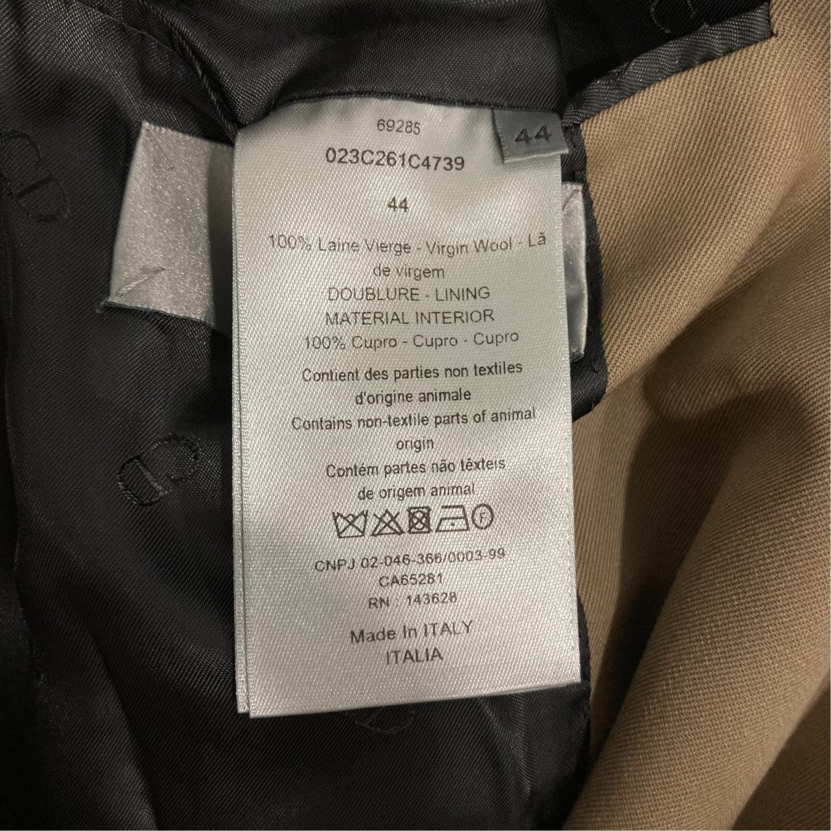DIOR セットアップスーツ023C261C4739 古着・中古-8枚目のアイテム画像